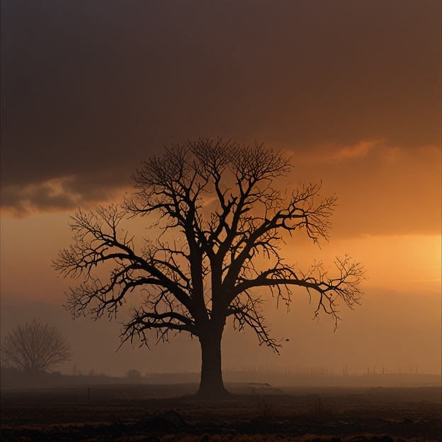 wildfire tree remains strong roots